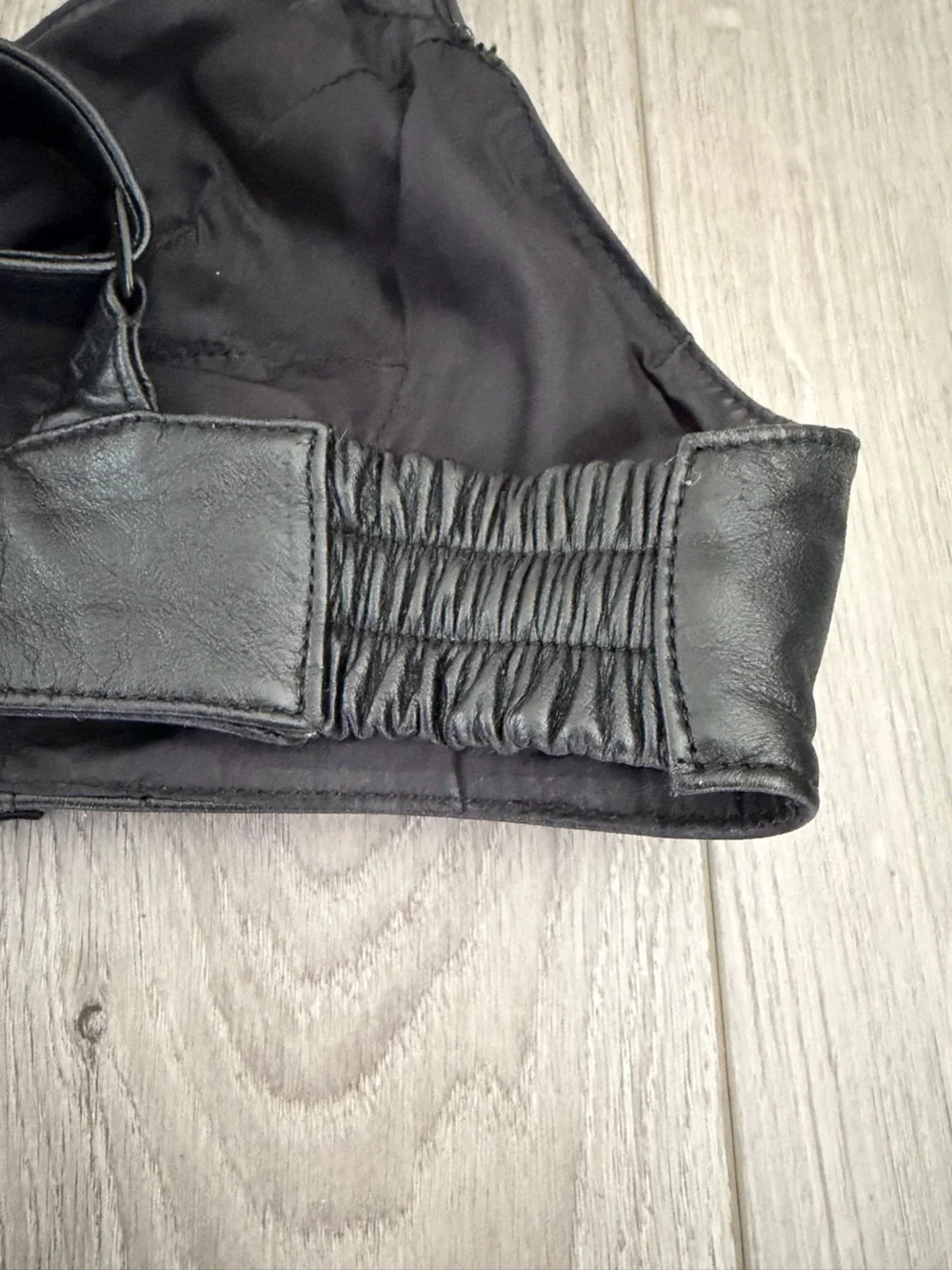 Harley Davidson Vintage Genuine Leather Bra Top size Medium - Picture 10 of 12